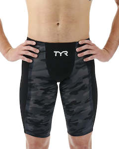 TYR Men's Shockwave Camo High Jammer - Black