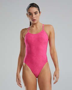 Womens Swimwear: TYR Women's Lapped Cutoutfit - Pink Me Up