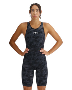 TYR Women's Camo Venzo Closed Back - Black