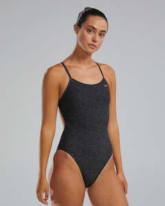 One Piece Womens Swimwear: TYR Women's Lapped Cutoutfit - Black