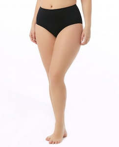 TYR Women's Solid High Waist Bottom - Black