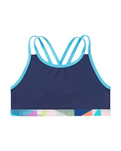 Youth Swimwear: TYR Girl's Jigsaw Olivia Top - Multi