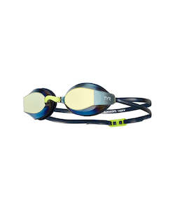 TYR Blackops Mirrored Goggle - Gold/Navy/Yellow