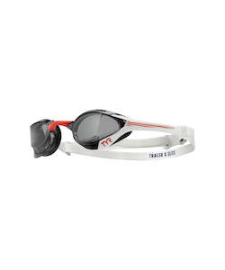 TYR Tracer-X Elite Racing Goggle - Smoke/Red/Grey