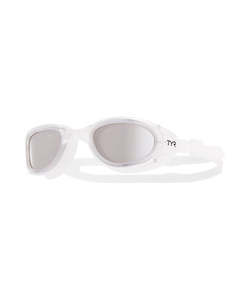 Training Goggles Goggles: TYR Special Ops 2.0 Polarized Goggle - Silver/Clear