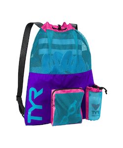 TYR Big Mesh Mummy Backpack - Purple/Blue