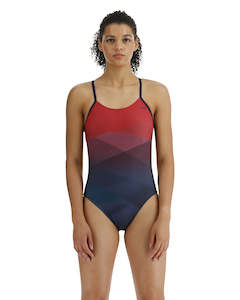 TYR WOMEN'S FORGE CUTOUTFIT - RED/MULTI