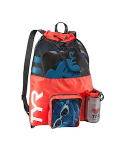 Bags Equipment: TYR Big Mesh Mummy Backpack - Red