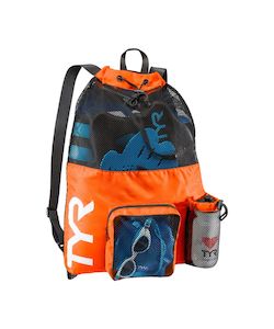 TYR Big Mesh Mummy Backpack - Fluro Orange