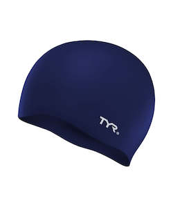 TYR Wrinkle-Free Youth Silicone Cap - Navy