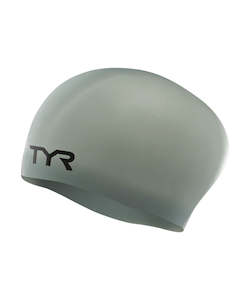 TYR Wrinkle-Free Long Hair Silicone Cap - Grey