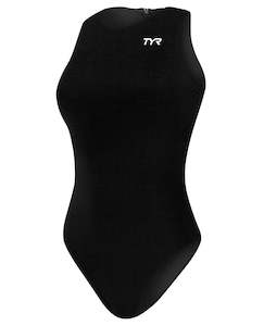 Womens Clearance: TYR Women's Solid Water Polo Breakaway - Black