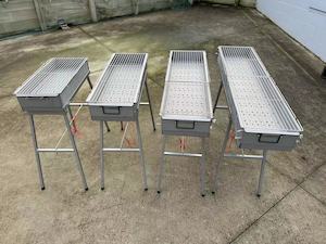 100cm X 26cm High quality Zinc-Iron Charcoal BBQ Grill - T&Y Trade