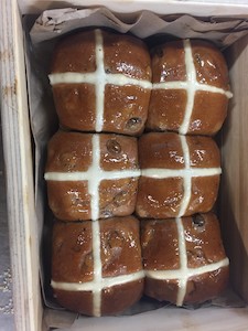 Bakery (with on-site baking): Hot Cross Buns