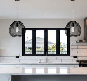 pendant light: Cage 35  Black pendant