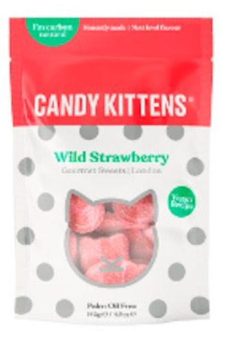 Candy Kittens Wild Strawberry Gourmet Sweets 140g