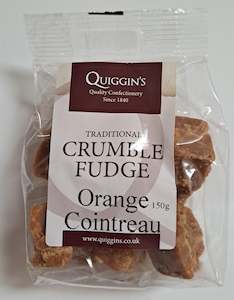 Quiggin's Traditional Crumble Fudge Orange Cointreau 150g