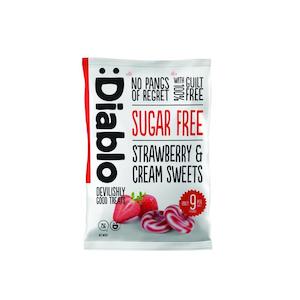 Diablo Sugar Free Strawberry & Cream Sweets 75g