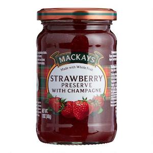 Grocery: Mackays Strawberry  Preserve with Champagne 340g