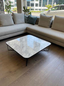 Benny Keramik coffee table by Cattelan Calacatta/ black $2910 -  NOW $1890