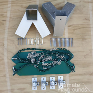 Double Swing Set Hardware Kit - With Heavy Duty Swing Hangers - OUT OF STOCK