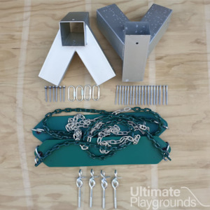 Double Swing Set Hardware Kit - With Quick Change Swing Hangers