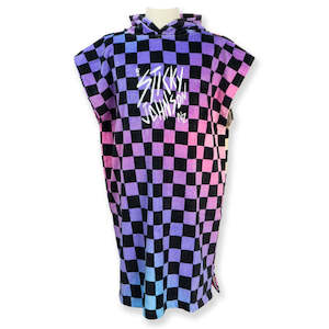 Sporting equipment: Sticky Johnson Hooded Towel Checker Gradient