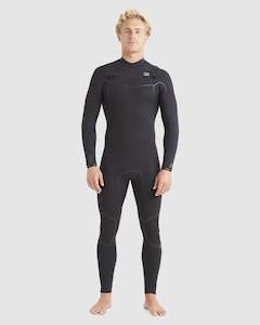 Sporting equipment: Billabong 3/2mm Furnace Natural Chest Zip Wetsuit