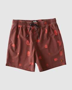 Sundays Layback Boardshorts - Rust