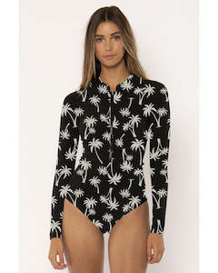 Sisstrevolution Pescadora Cheeky Long Sleeve Spring Suit- Black White