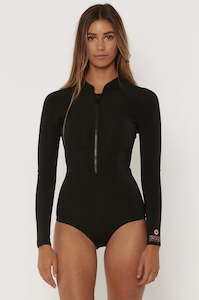 Sisstrevolution Pescadora Cheeky Long Sleeve Spring Suit - Black