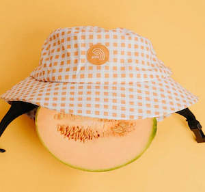 Sporting equipment: Plow Surf - ORANGE GINGHAM SURF HAT