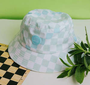 Sporting equipment: Plow Surf - MINT GREEN CHECKERED SURF HAT