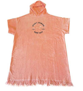 Sporting equipment: Sticky Johnson Hooded Towel - Peach Palm Wave