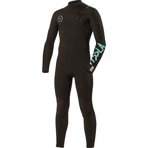 Sporting equipment: Vissla Boys 7 Seas 4/3 Chest Zip Steamer - Black