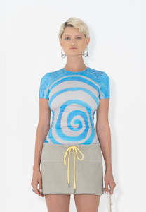 Arthur Tight Tee Blue Tunnel