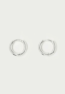 Brie Leon Everyday Bebe Hoop Earrings Silver