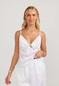 Charlie Holiday Christabel Top White