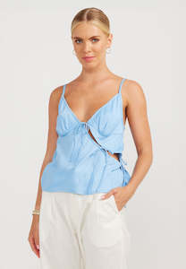 Charlie Holiday Christabel Top Pale Blue