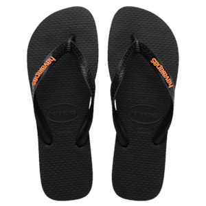 Havaianas - Logo Filete / Black/orange