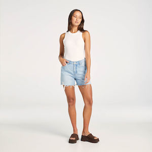 New Arrivals: WRANGLER SHORTS - MID VINTAGE STRAIGHT SHORT / 1984 BLUE