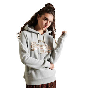 SUPERDRY HOODIE - BOHO SPARKLE HOOD BB / GREY MARLE