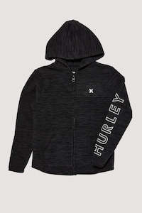 HURLEY FLEECE - POLAR PROTECT FLEECE ZIP / BLACK HEATHER