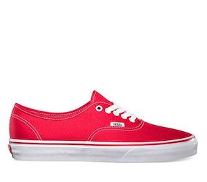 VANS FOOTWEAR - AUTHENTIC RED