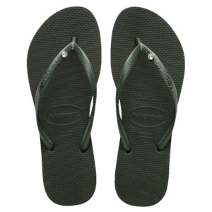 Havaianas Jandals - Slim Sw 11 Crystal  / Green Olive