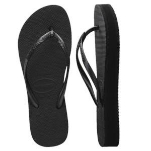 HAVAIANAS - SLIM FLATFORM / BLACK