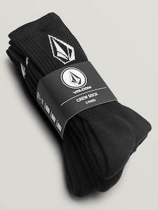 VOLCOM SOCKS - FULL STONE CREW 3PK