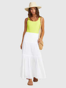 Roxy Skirt - Remember The Time Maxi / Bright White