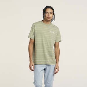 Riders Tee - Relaxed Tee / Khaki Stripe