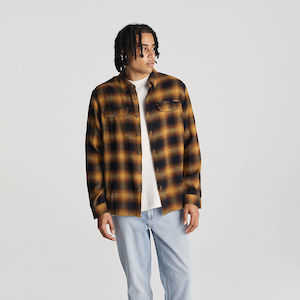 WRANGLER SHIRT - PARALLALS SHIRT / GOLD CHECK